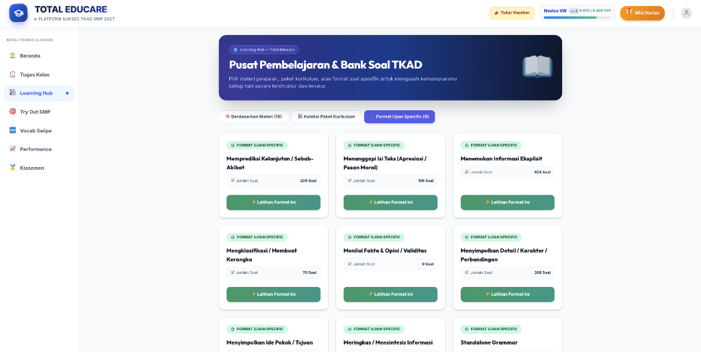 Learning Hub Format Soal Spesifik